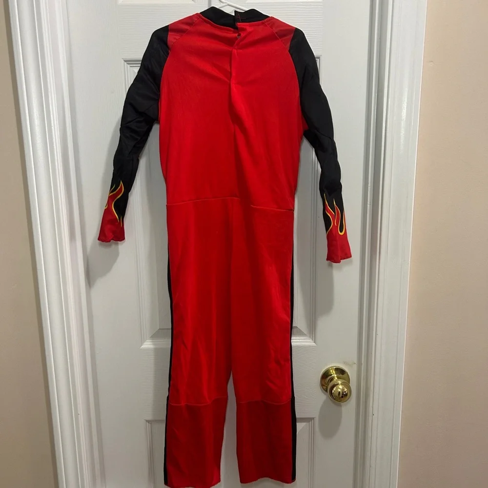 Kids size small (4-6) cars lightning McQueen drivers suit costume - Picture 6 of 13